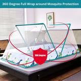 Foldable Mosquito Net | Portable Lightweight Transparent Mosquito Net for Single and Double Beds