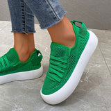 Mesh Platform Sport Women Shoes Breathable Flats Sneakers Summer 2022 New Leopard Running Shoes Casual Walking Ladies Zapatos - {{ Soly.Borg }}